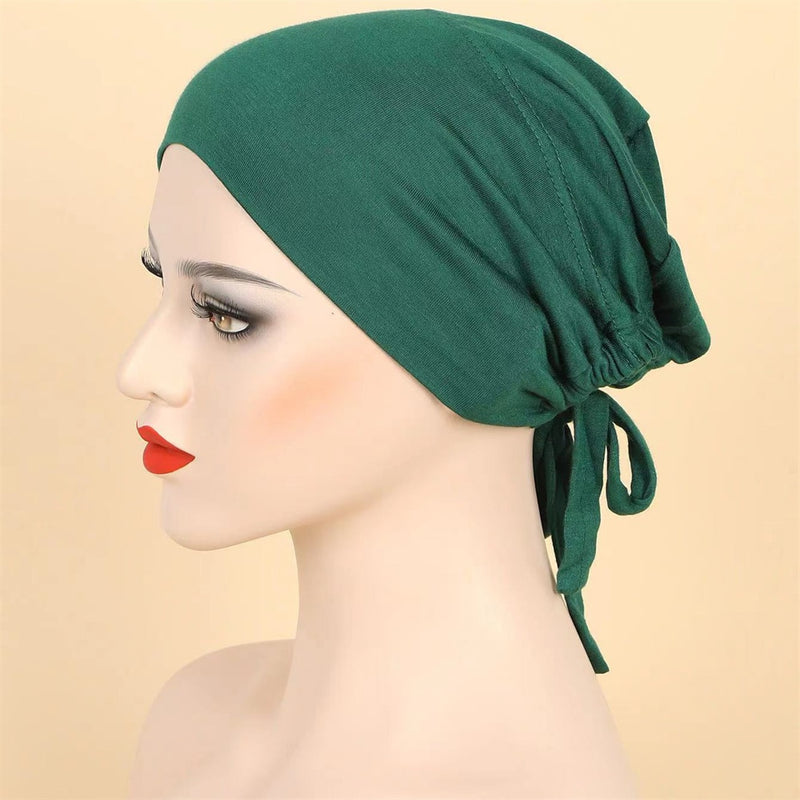 Modal New Soft Under Cap Inner Hijab Cap Stretchy Muslim Women Bandage Underscarf Bonnet Islamic Turban Headband Adjustable