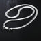 925 silver color Christmas gifts European style retro 6MM flat chain necklace bracelets fashion For man women jewelry sets S085