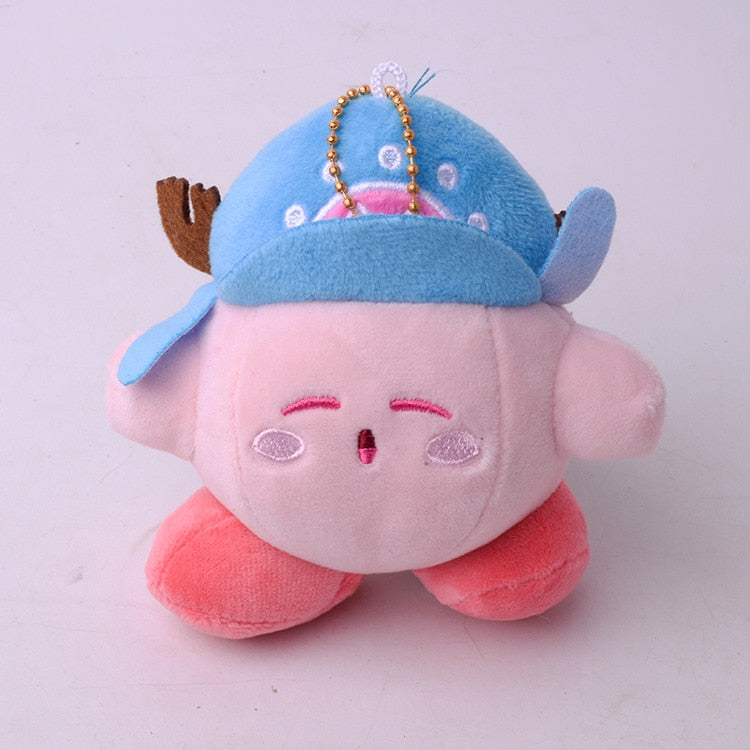 Kirby Keychain Kawaii 12Cm Cartoon Pink Star Keyring Soft Stuffed Plush Toys Cute Gifts Plushies For Girls Friends Childrens