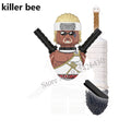 Naruto Sasuke Kakashi Akatsuki bricks Building Blocks Anime cartoon Mini Action Figures Heads Assembly Toys kids Christma Gifts