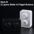 Fun ABS Magnetic Sliders EDC Fidget Push Clickers Haptic Antistress Adults Focus Desk Toy ADHD Sensory Fidget Toy Kids Gift