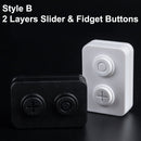 Fun ABS Magnetic Sliders EDC Fidget Push Clickers Haptic Antistress Adults Focus Desk Toy ADHD Sensory Fidget Toy Kids Gift