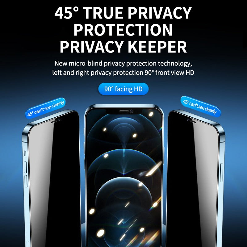 1-3PCS Full Cover Anti-Spy Screen Protector For iPhone 14 PRO MAX Privacy Glass For iPhone 14 14 Pro Plus Private Tempered Glass