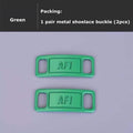 2pcs/pair Shoelace Buckle Metal Shoelaces AF1 Shoelaces Buckle Accessories Metal Lace Lock DIY Sneaker Kits Metal Lace Buckle