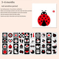 Montessori Baby Visual Stimulation Card Toys Black White Flash Cards High Contrast Visual Stimulation Learning Montessori Cards