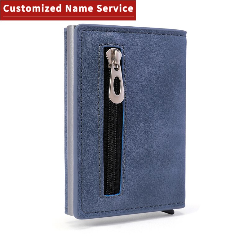 Customized 2022 Men Leather Wallet Rfid Anti-magnetic Credit Cards Holder Wallet With Organizer Coin Pocket &amp; Money Clips Wallet