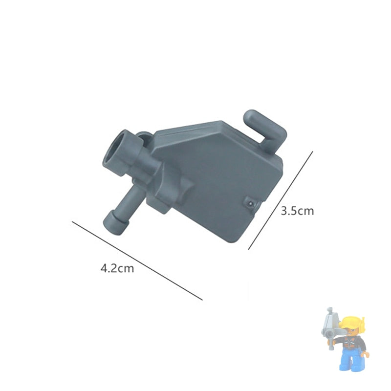 Big Building Blocks Compatible Slide Swing Seesaw Park Playground Series Large Bricks Children Educational Creative Toy Kid Gift