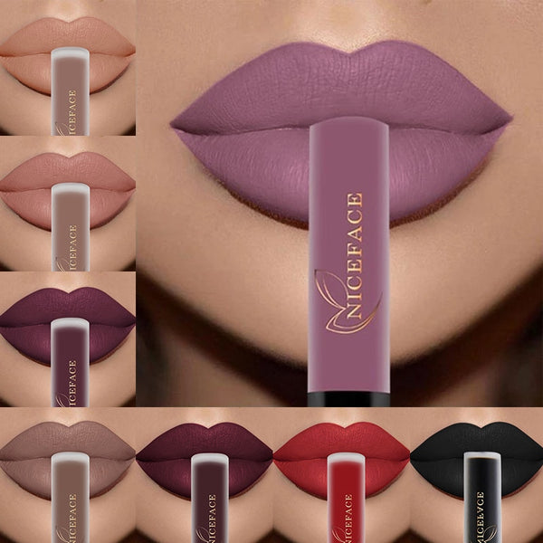 Lip Gloss 34 Colors Nude Matte Liquid Lipstick Red Mate Waterproof Long Lasting Moisturizing Lipgloss Lip Makeup Women Cosmetics