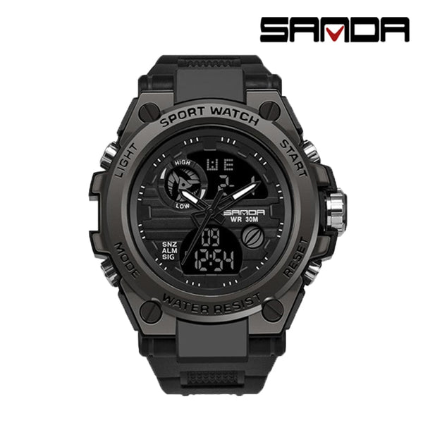 SANDA Sports Men&#39;s Watches Luxury Military Quartz Electronic Watches Shockproof Waterproof Digital Wristwatch Relogio Masculino