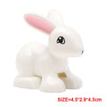 Big Building Block Accessories Chicken Duck Dog Cat Bird Cattle Sheep Zebra Rhinoceros Insect Zoo Series DIY Duploes Toy Gift