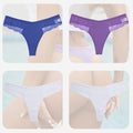 4PCS/Set Sexy Women Cotton Panties Lace Thong Underwear for Female Intimates Lingerie T-Back Floral Hollow Out Plus Size Panties