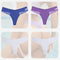 4PCS/Set Sexy Women Cotton Panties Lace Thong Underwear for Female Intimates Lingerie T-Back Floral Hollow Out Plus Size Panties