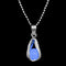 FAMSHIN Fashion Silver Color Charm Luminous Pendant Necklace Women Moon Glowing Stone Necklace Christmas Necklaces Jewelry Gifts