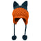 BomHCS Cute Fox Ears Beanie Winter Warm 100% Handmade Knit Hat