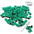 100pcs 80''/120''/180" Nail Art Sanding Bands Gel Polish Remover Tool Accessory for Electric Nail Machine Nail Drill Bits