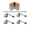 Technical parts Motor multi power functions 8293 8883 tool servo train motor PF model sets building blocks Compatible All Brands