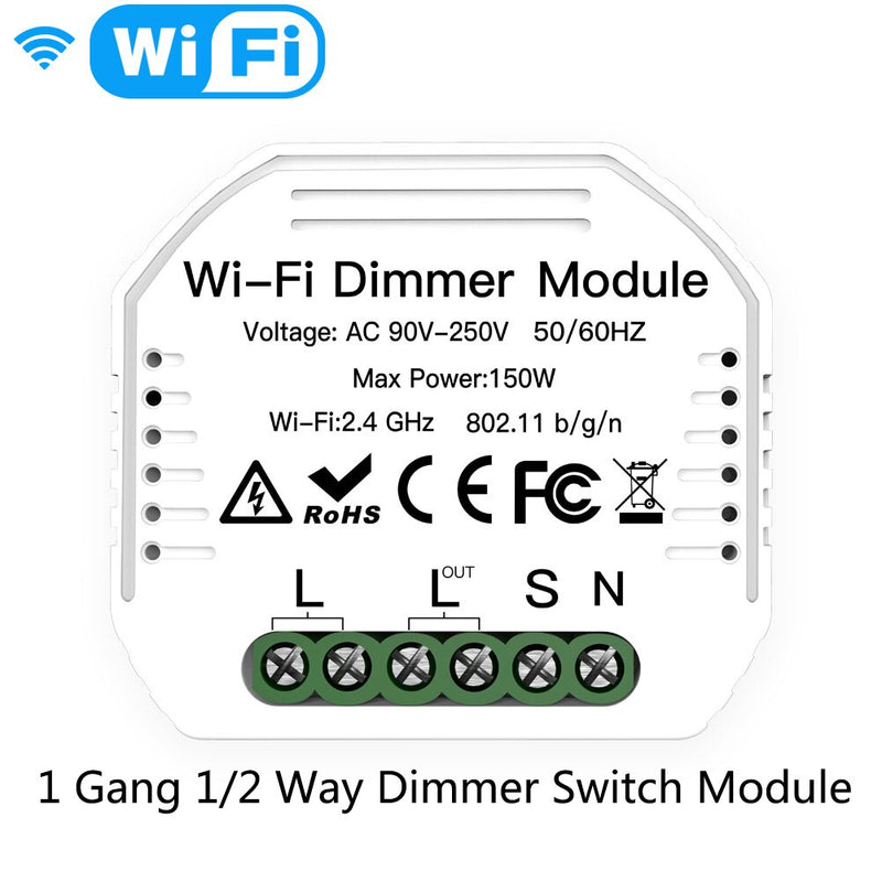 Moes Smart ZigBee WiFi Switch Module Dimmer Curtain Switch Smart Life App Remote Control Alexa Google Home Voice Control