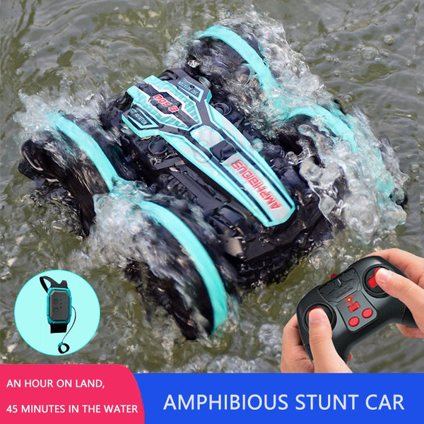 Newest High-tech Remote Control Car 2.4G Amphibious Stunt RC Car Double-sided Tumbling Driving Children&#39;s Electric Toys for Boy