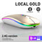 Bluetooth Wireless Mouse for Computer PC Laptop iPad Tablet with RGB Backlight Mice Ergonomic Rechargeable USB Mouse Gamer