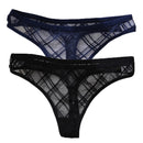 2PCS/Set Lace Sexy G-String Thongs Transparent Women&