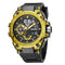 Quartz Watch For Men SMAEL Wristwatches Watcholorful Red Bracelet 50M Waterproof Alarm Clock Analog Digitals 8060 Sport Watches