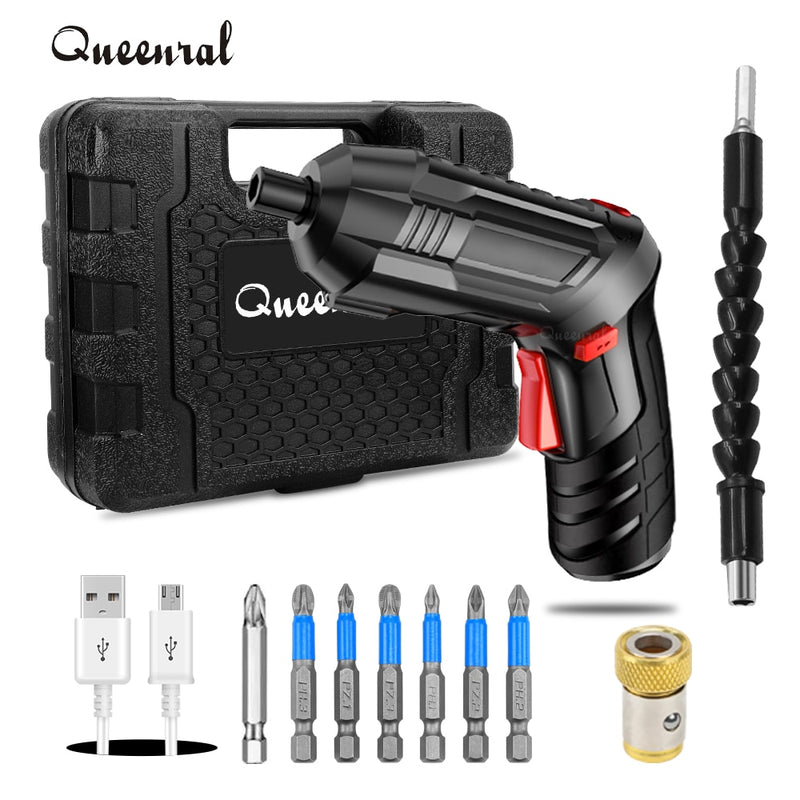Electric Screwdriver Battery Rechargeable Cordless Screwdriver Powerful Impact Wireless Screwdriver Drill Electric Screw Driver