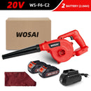 WOSAI 20V Garden Cordless Blower Vacuum Clean Air Blower for Dust Blowing Dust Computer Collector Hand Operat Power Tool