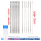 Leather Crafts Sewing Needle,Round Head Blunt Pint,Pointed Prism Sharp Tool for Embroidery Stitching Gold Tail Big Eye Needles