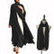 Ramadan Open Chiffon Abaya Dubai Women Sash Marocain Kaftan Eid Hijab Long Robe Muslim Fashion Clothes Turkey Vestido De Mujer