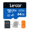 Lexar Micro SD Card New Original 128GB 32GB 64GB 256GB 512GB Memory Card A1 A2 Class10 TF Flash Card for Drone Sport Camcorder