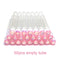 50pcs Reusable Eyelash Brush Tube Disposable Eyelash Wands Eyebrow Brush Replaceable Dust-proof Sparkling Broken Diamond Bottom