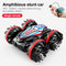 Newest High-tech Remote Control Car 2.4G Amphibious Stunt RC Car Double-sided Tumbling Driving Children&