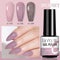 LILYCUTE 3 PCS Gel Nail Polish Set Nude Pink Glitter Sequins Matte Effect Gel Long Lasting Base Top Coat Nail Art Design Hybrid