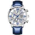 Brand Fashion Men&#39;s Sports Watches for Men Business Stainless Steel Quartz Wrist Watch Luxury Man Casual Leather Luminous Clock