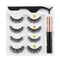 Magnetic Eyelashes 3D Mink Eyelashes Magnetic Eyeliner Magnetic Lashes Short False Lashes Lasting Handmade Eyelash Makeup Tool