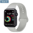 Silicone Bracelet Band For Apple Watch Strap 8 7 6 5 4 3 2 SE 42MM 38MM 44MM 40MM Strap For iWatch 41MM 45MM Smart Watch correa
