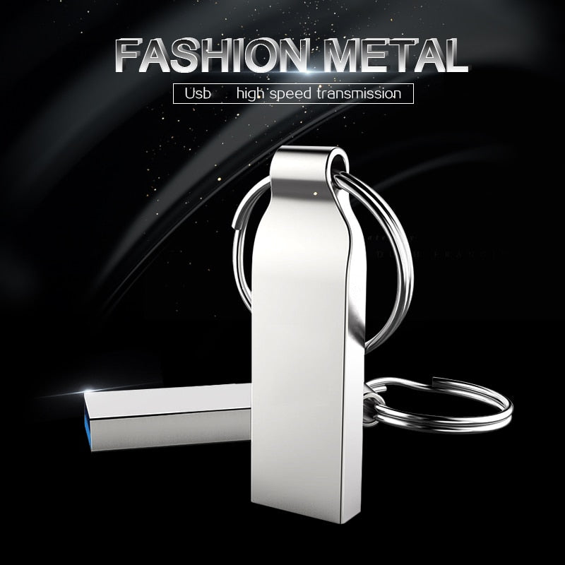 metal USB Flash Drive 128gb flash disk New arrival Pendrive 32gb 64gb USB 2.0 Flash USB Disk memory stick