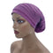 Candy Color Ladies Head Wraps Muslim Hijab Bonnets Fashion Headgear Trending Elastic Full Body Pleated Turban Cap for Women