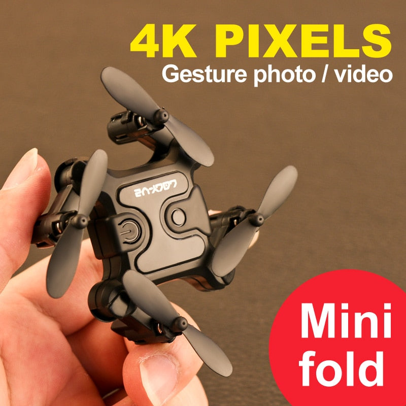 V2 Mini Drone 4K 1080P HD Camera WiFi Fpv Air Pressure Altitude Hold Professional  Foldable Quadcopter RC Drone Kid Toys GIft