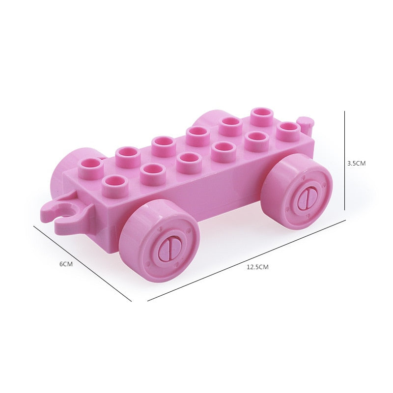 Big Building Blocks Accessories Compatible Large Bricks Children Kids Truck Car Bus City Traffic Series Assembly Educational Toy