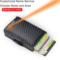 Top Quality Rfid Wallet Men Money Bag Mini Purse Male Aluminium Card Wallet Small Clutch Leather Wallet Thin Purse Carteras 2022