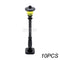 Marumine Traffic Road Sign Light Lamp Block Brick City Street View Accessories Signpost Barrier Speed Limit Indicator Warning