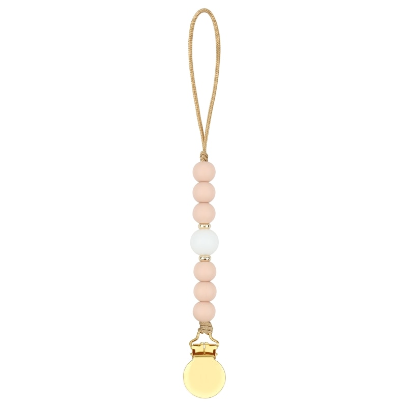 Pacifier Clips Chain Silicone Beads BPA Free DIY Dummy Clip Holder Soother Chains Baby Teething Toys Chew Gifts