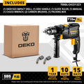 DEKO 220V Electric Screwdriver 2 Functions Electric Rotary Hammer Drill Power Tools Electric Tools(DKIDZ Series)