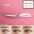 1 Pair Profession Brow Stamp Sponge Stencil with Handle Lazy Quick Make Up Eyebrow Template Seal Spare Eyebrow Powder Print Tool