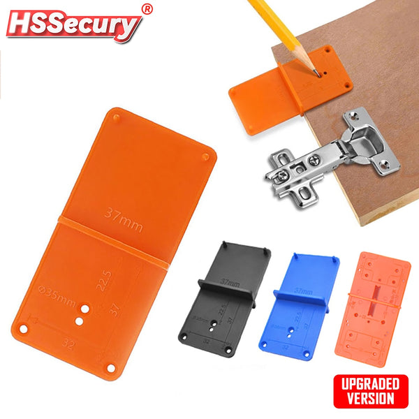 Hinge Hole Drilling Guide Plastic 35mm Woodworking Punch Opener Locator for Cabinets Installation DIY Template Woodworking Tools