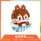 Disney DIY LinaBell assembly buildding blocks Goofy Pluto Anime Mini Action Figures Educational Toys kids Birthday Gifts
