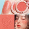 New 6 Colors Blush Makeup Palette Mineral Powder Red Rouge Lasting Natural Cream Cheek Tint Orange Peach Pink Blush Cosmetic