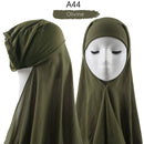 Women Muslim Instant Chiffon Hijab With Cap Underscarf Bonnet HIjabs  Scarf Islam Headscarf Headwrap Turbante