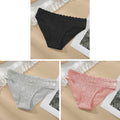 Cotton Panty 3Pcs/lot Solid Women&#39;s Panties Comfort Underwear Skin-friendly Briefs For Women Sexy Low-Rise Panty Intimates